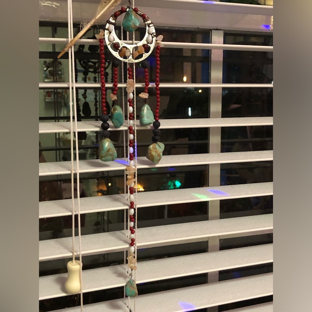 Turquoise & Sunstone Suncatcher